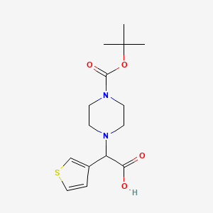 2-(4-Boc-piperazinyl)-2-(3-thienyl)acetic acid