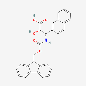 (2S,3S)-3-((((9H-Fluoren-9-yl)methoxy)carbonyl)amino)-2-hydroxy-3-(naphthalen-2-yl)propanoic acid