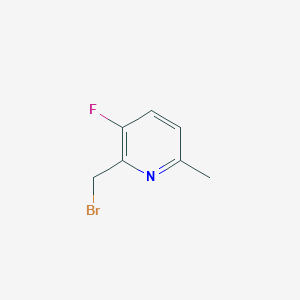 molecular formula C7H7BrFN B13329738 2-(Bromomethyl)-3-fluoro-6-methylpyridine 
