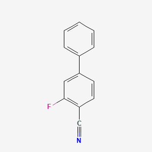 molecular formula C13H8FN B1332974 3-Fluoro-[1,1'-biphenyl]-4-carbonitrile CAS No. 503177-15-9