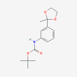 tert-Butyl (3-(2-methyl-1,3-dioxolan-2-yl)phenyl)carbamate