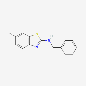 molecular formula C15H14N2S B1333000 Benzyl-(6-methyl-benzothiazol-2-yl)-amine CAS No. 56406-14-5