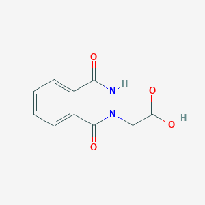 molecular formula C10H8N2O4 B1333011 (1,4-dioxo-3,4-dihydrophthalazin-2(1H)-yl)acetic acid CAS No. 2257-64-9