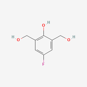 molecular formula C8H9FO3 B1333034 4-Fluoro-2,6-bis(hydroxymethyl)phenol CAS No. 71643-58-8