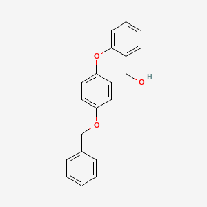 molecular formula C20H18O3 B1333047 (2-(4-(Benzyloxy)phenoxy)phenyl)methanol CAS No. 449778-82-9