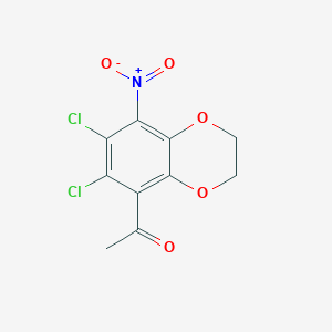 1-(6,7-Dichloro-8-nitro-2,3-dihydro-1,4-benzodioxin-5-yl)-1-ethanone