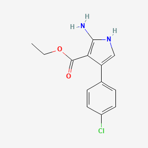 ethyl 2-amino-4-(4-chlorophenyl)-1H-pyrrole-3-carboxylate