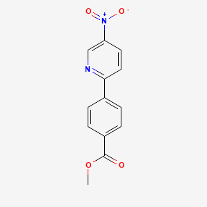 molecular formula C13H10N2O4 B1333056 Methyl 4-(5-nitro-2-pyridinyl)benzenecarboxylate CAS No. 223127-51-3
