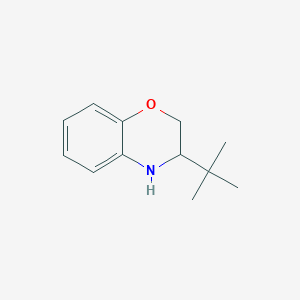 molecular formula C12H17NO B1333057 3-tert-butyl-3,4-dihydro-2H-1,4-benzoxazine CAS No. 32278-16-3