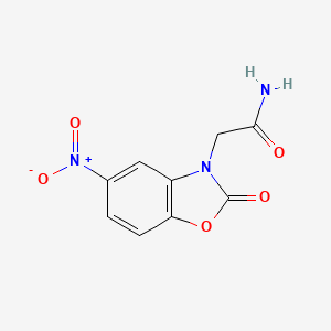 molecular formula C9H7N3O5 B1333058 2-[5-nitro-2-oxo-1,3-benzoxazol-3(2H)-yl]acetamide CAS No. 439095-26-8