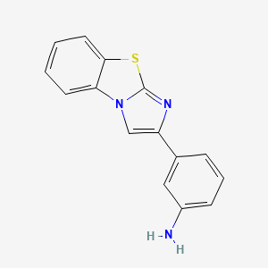 molecular formula C15H11N3S B1333060 3-Imidazo[2,1-b][1,3]benzothiazol-2-ylaniline CAS No. 79890-07-6