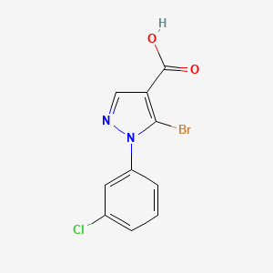5-bromo-1-(3-chlorophenyl)-1H-pyrazole-4-carboxylic acid