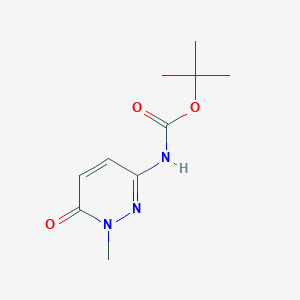 molecular formula C10H15N3O3 B13330669 tert-Butyl (1-methyl-6-oxo-1,6-dihydropyridazin-3-yl)carbamate 