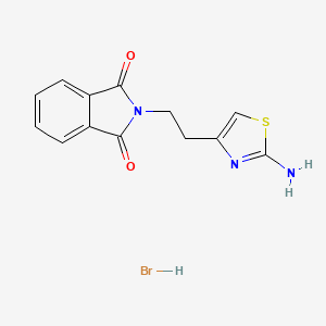 2-[2-(2-amino-1,3-thiazol-4-yl)ethyl]-1H-isoindole-1,3(2H)-dione hydrobromide