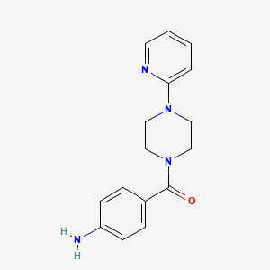molecular formula C16H18N4O B1333069 (4-Aminophenyl)[4-(2-pyridinyl)piperazino]methanone CAS No. 885949-69-9