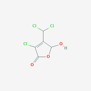 molecular formula C5H3Cl3O3 B133307 3-Chloro-4-(dichloromethyl)-5-hydroxy-2(5H)-furanone CAS No. 77439-76-0