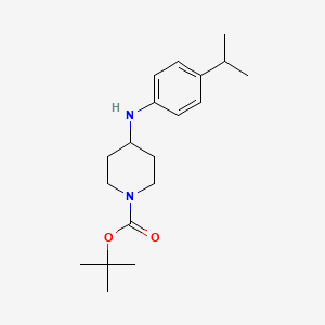 molecular formula C19H30N2O2 B1333076 tert-butyl 4-(4-isopropylanilino)tetrahydro-1(2H)-pyridinecarboxylate CAS No. 241499-44-5