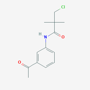 molecular formula C13H16ClNO2 B1333082 N-(3-acetylphenyl)-3-chloro-2,2-dimethylpropanamide CAS No. 453557-74-9
