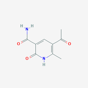 molecular formula C9H10N2O3 B1333089 5-Acetyl-6-methyl-2-oxo-1,2-dihydropyridine-3-carboxamide CAS No. 52600-60-9