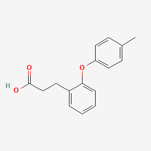 molecular formula C16H16O3 B1333090 3-[2-(4-methylphenoxy)phenyl]propanoic Acid CAS No. 886361-09-7
