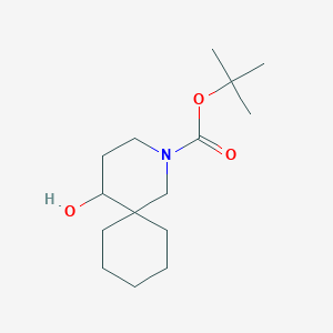 molecular formula C15H27NO3 B13330955 tert-Butyl 5-hydroxy-2-azaspiro[5.5]undecane-2-carboxylate 
