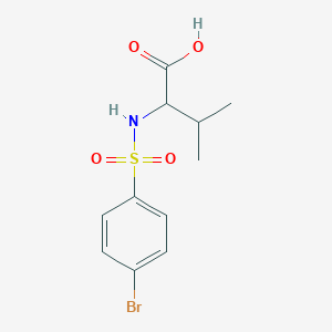 2-{[(4-Bromophenyl)sulfonyl]amino}-3-methylbutanoic acid