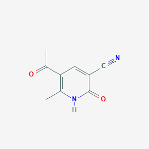 molecular formula C9H8N2O2 B1333114 5-acetyl-6-methyl-2-oxo-1,2-dihydropyridine-3-carbonitrile CAS No. 52600-53-0