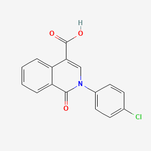 molecular formula C16H10ClNO3 B1333129 2-(4-氯苯基)-1-氧代-1,2-二氢异喹啉-4-羧酸 CAS No. 78364-19-9
