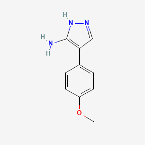 molecular formula C10H11N3O B1333135 4-(4-甲氧基苯基)-1H-吡唑-5-胺 CAS No. 93439-79-3