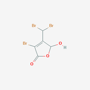 molecular formula C5H3Br3O3 B133316 3-溴-4-(二溴甲基)-5-羟基-2(5H)-呋喃酮 CAS No. 132059-53-1