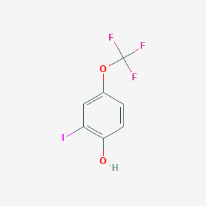 molecular formula C7H4F3IO2 B1333165 2-Iodo-4-(trifluoromethoxy)phenol CAS No. 405517-54-6