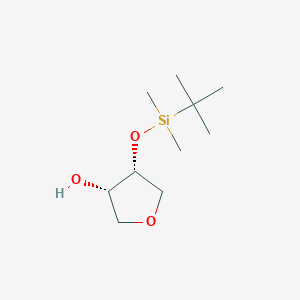 molecular formula C10H22O3Si B13331709 Rel-(3S,4R)-4-((tert-butyldimethylsilyl)oxy)tetrahydrofuran-3-ol 