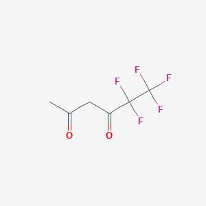 molecular formula C6H5F5O2 B1333173 5,5,6,6,6-Pentafluorohexane-2,4-dione CAS No. 356-40-1