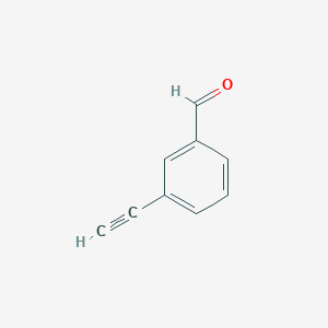 molecular formula C9H6O B1333185 3-Ethynylbenzaldehyde CAS No. 77123-56-9