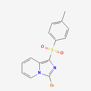 molecular formula C14H11BrN2O2S B1333187 3-Bromo-1-(toluene-4-sulfonyl)-imidazo[1,5-A]pyridine CAS No. 904813-34-9