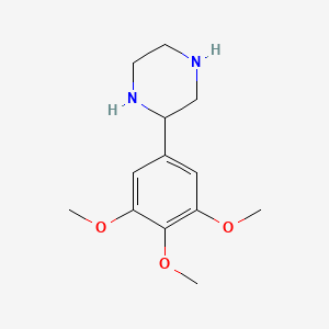 B1333190 2-(3,4,5-Trimethoxyphenyl)piperazine CAS No. 65709-47-9
