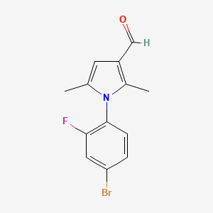 1-(4-bromo-2-fluorophenyl)-2,5-dimethyl-1H-pyrrole-3-carbaldehyde