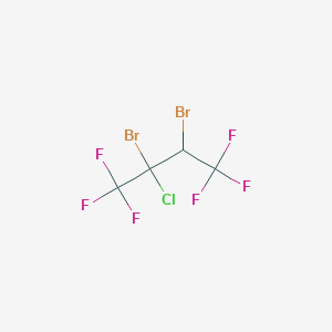 molecular formula C4HBr2ClF6 B1333239 2,3-Dibromo-2-chloro-1,1,1,4,4,4-hexafluorobutane CAS No. 63573-66-0
