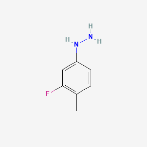 molecular formula C7H9FN2 B1333272 (3-Fluoro-4-methylphenyl)hydrazine CAS No. 687971-90-0