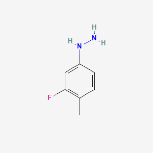 molecular formula C7H9FN2 B1333272 3-Fluoro-4-methylphenylhydrazine CAS No. 687971-90-0