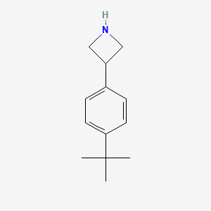 molecular formula C13H19N B13332781 3-(4-Tert-butylphenyl)azetidine 