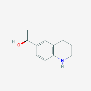 molecular formula C11H15NO B13332886 (S)-1-(1,2,3,4-Tetrahydroquinolin-6-yl)ethan-1-ol 