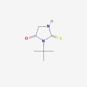 molecular formula C7H12N2OS B13332991 3-(tert-Butyl)-2-thioxoimidazolidin-4-one 