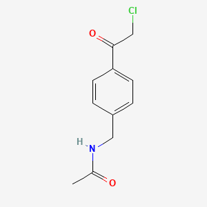 molecular formula C11H12ClNO2 B1333316 N-[4-(chloroacetyl)benzyl]acetamide CAS No. 24095-56-5