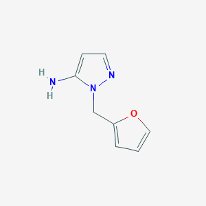 molecular formula C8H9N3O B1333323 1-(furan-2-ylmethyl)-1H-pyrazol-5-amine CAS No. 3528-56-1