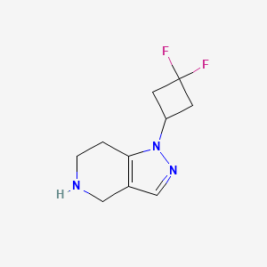 molecular formula C10H13F2N3 B13333462 1-(3,3-Difluorocyclobutyl)-4,5,6,7-tetrahydro-1H-pyrazolo[4,3-c]pyridine 