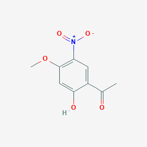 molecular formula C9H9NO5 B1333355 1-(2-Hydroxy-4-methoxy-5-nitrophenyl)ethan-1-one CAS No. 102877-53-2