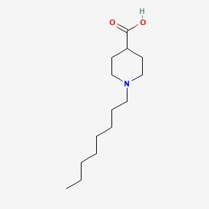 molecular formula C14H27NO2 B13333554 1-Octylpiperidine-4-carboxylic acid 