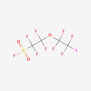 molecular formula C4F9IO3S B1333358 1,1,2,2-Tetrafluoro-2-(1,1,2,2-tetrafluoro-2-iodoethoxy)ethanesulfonyl fluoride CAS No. 66137-74-4