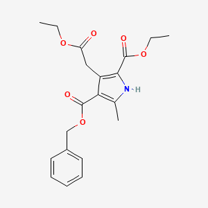molecular formula C20H23NO6 B1333364 4-benzyl 2-ethyl 3-(2-ethoxy-2-oxoethyl)-5-methyl-1H-pyrrole-2,4-dicarboxylate CAS No. 52887-35-1